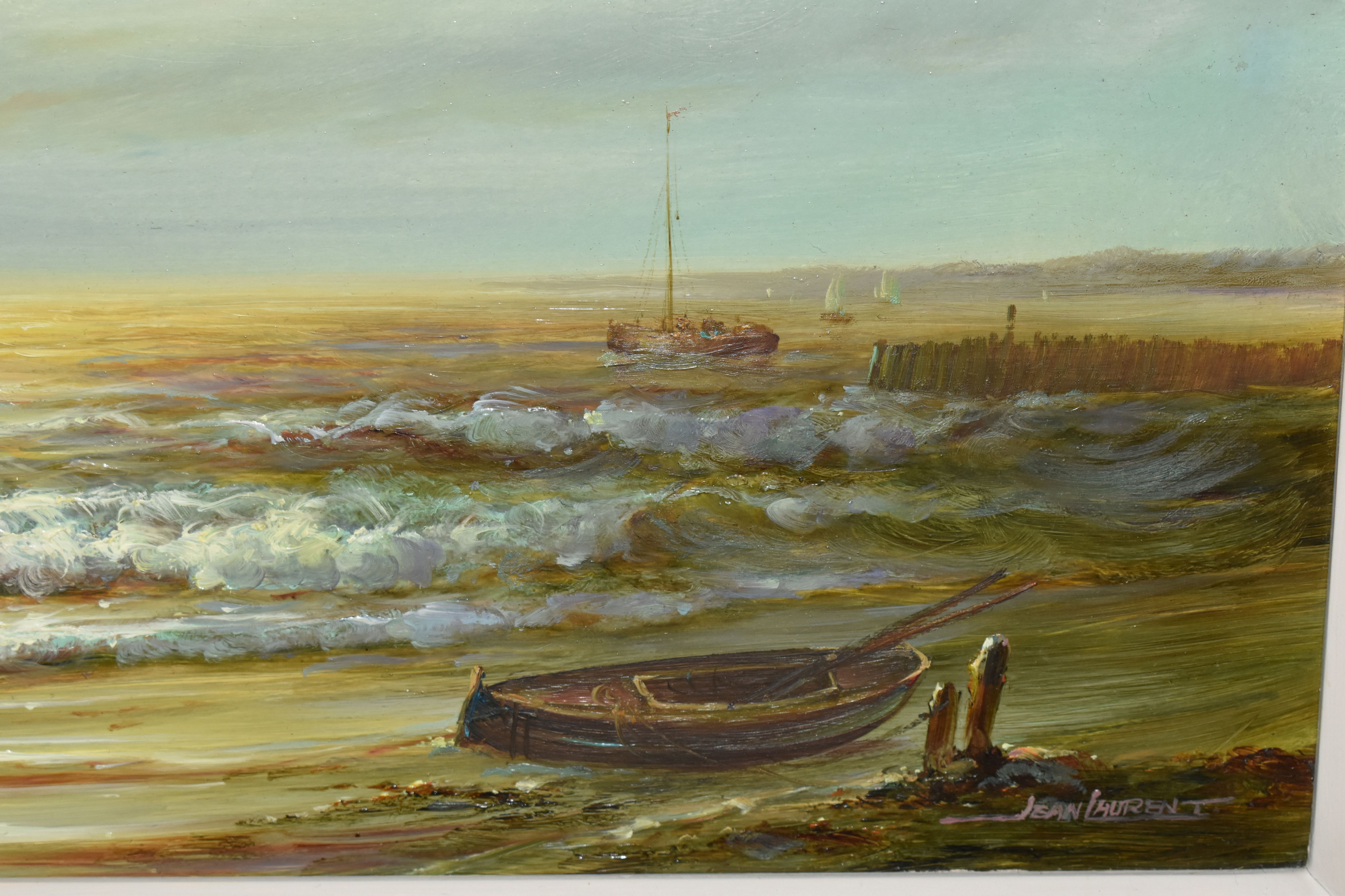 JEAN LAURENT (CONTEMPORARY) TWO 19TH CENTURY STYLE IRISH COASTAL LANDSCAPES, the first titled ' - Image 2 of 4
