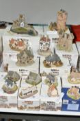 FIFTEEN BOXED LILLIPUT LANE SCULPTURES FROM SCOTTISH COLLECTION, comprising Eilean Donan Castle (