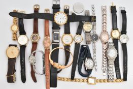 A BAG OF ASSORTED WRISTWATCHES, mainly womens watches, names to include 'Reflex, Sekonda, Lorus,
