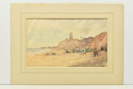 MARTIN HARDIE (1875-1952) 'SUNDAY SCHOOL, DUNWICH', a Suffolk coastal landscape with figures