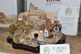 A LARGE BOXED LIMITED EDITION LILLIPUT LANE SCULPTURE, St Peters Cove, no 2374/3000, with