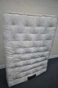 A MILLBROOK GARLAND 4FT6 DIVAN BED AND MATTRESS (condition report: ideal for minor clean)