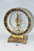 A KUNDO - KEININGER AND OBERGFELL ELECTRONIC MANTEL CLOCK, large dial clock, made in West Germany,