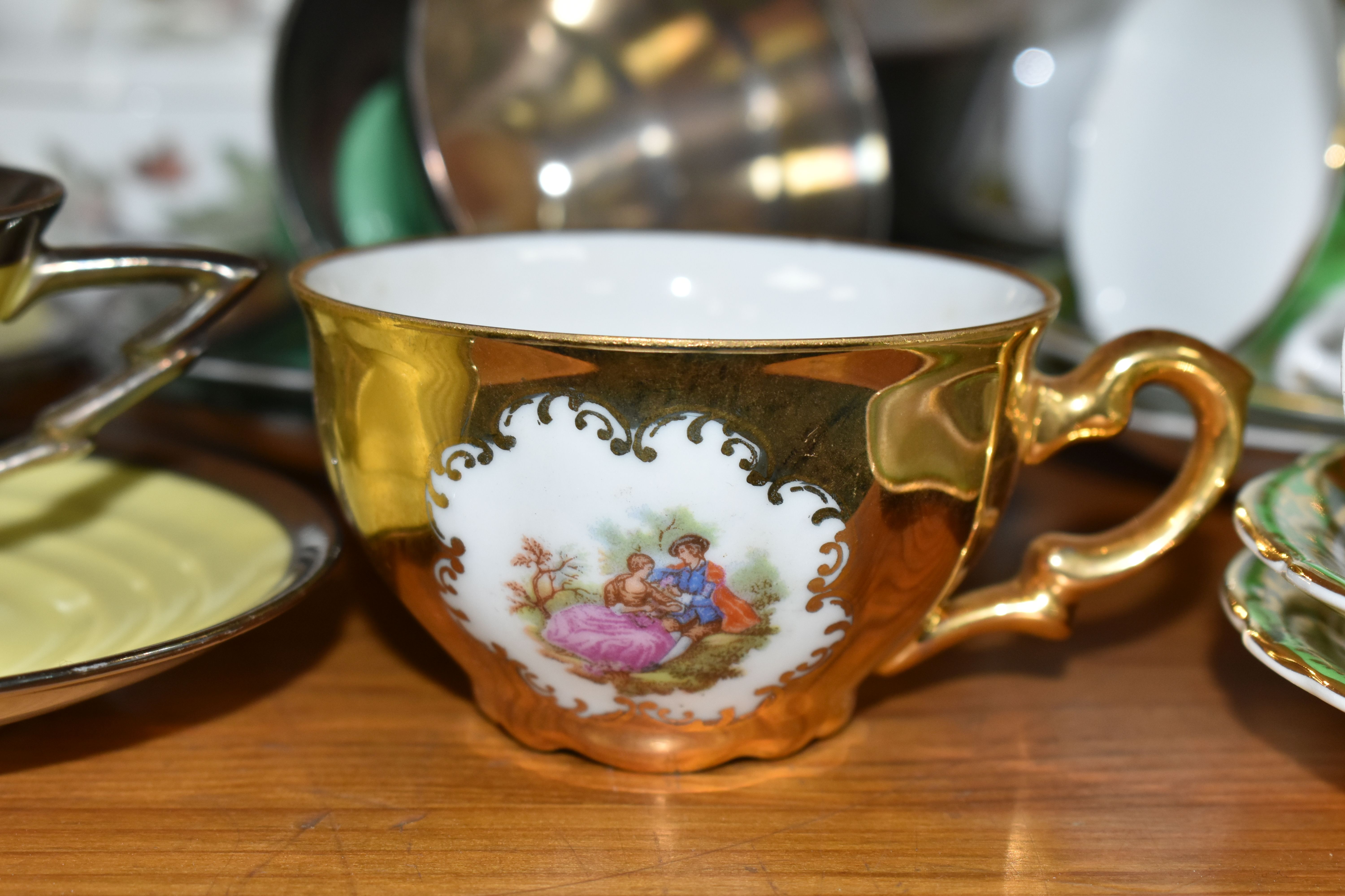 A GROUP OF COFFEE WARE, comprising a Royal Stafford coffee set of coffee pot, cream jug, sugar bowl, - Image 7 of 7