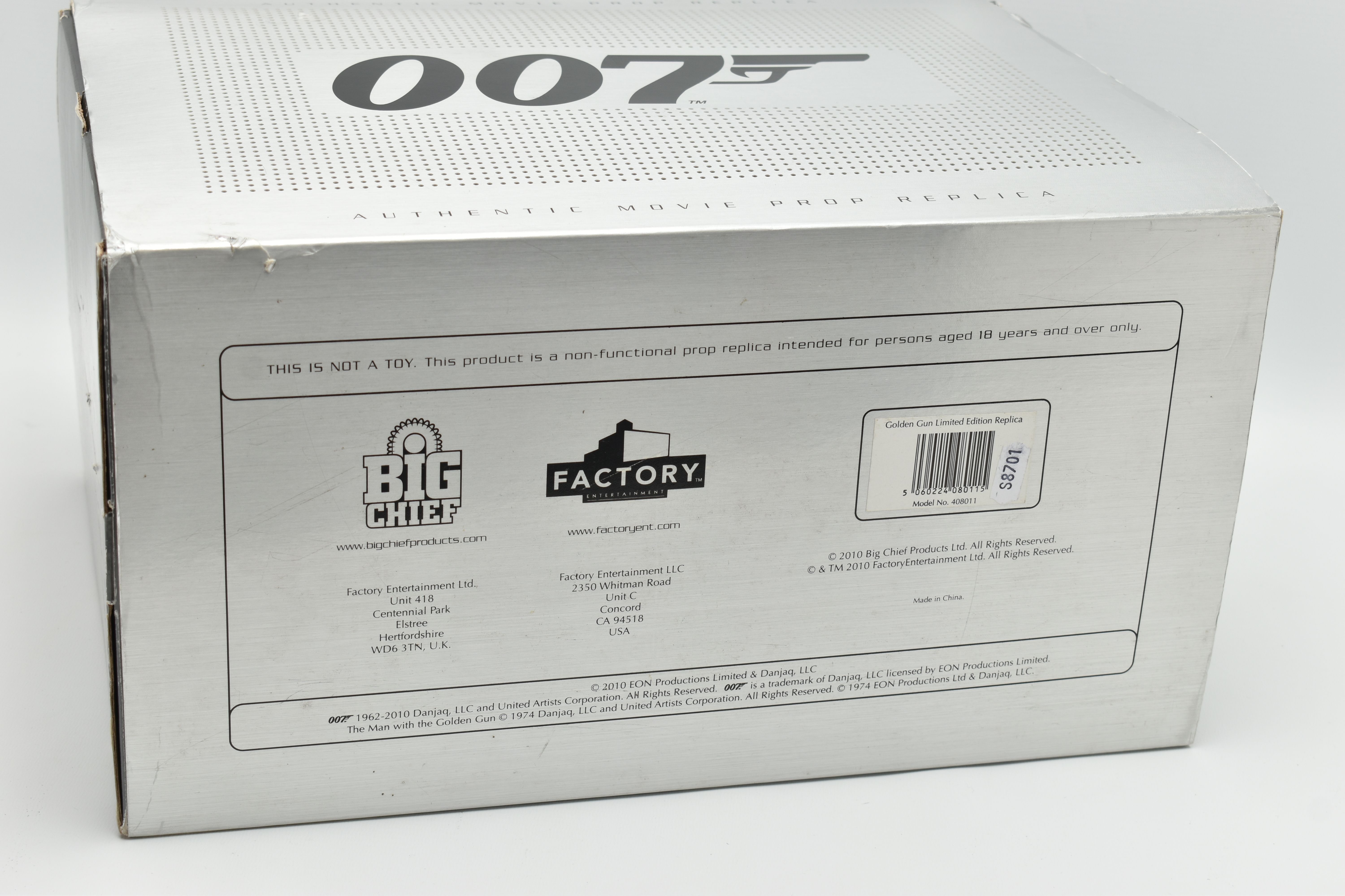 007 / JAMES BOND INTEREST: A BOXED AND CASED LIMITED EDITION 18CT GOLD PLATED 1:1 SCALE AUTHENTIC - Image 21 of 22