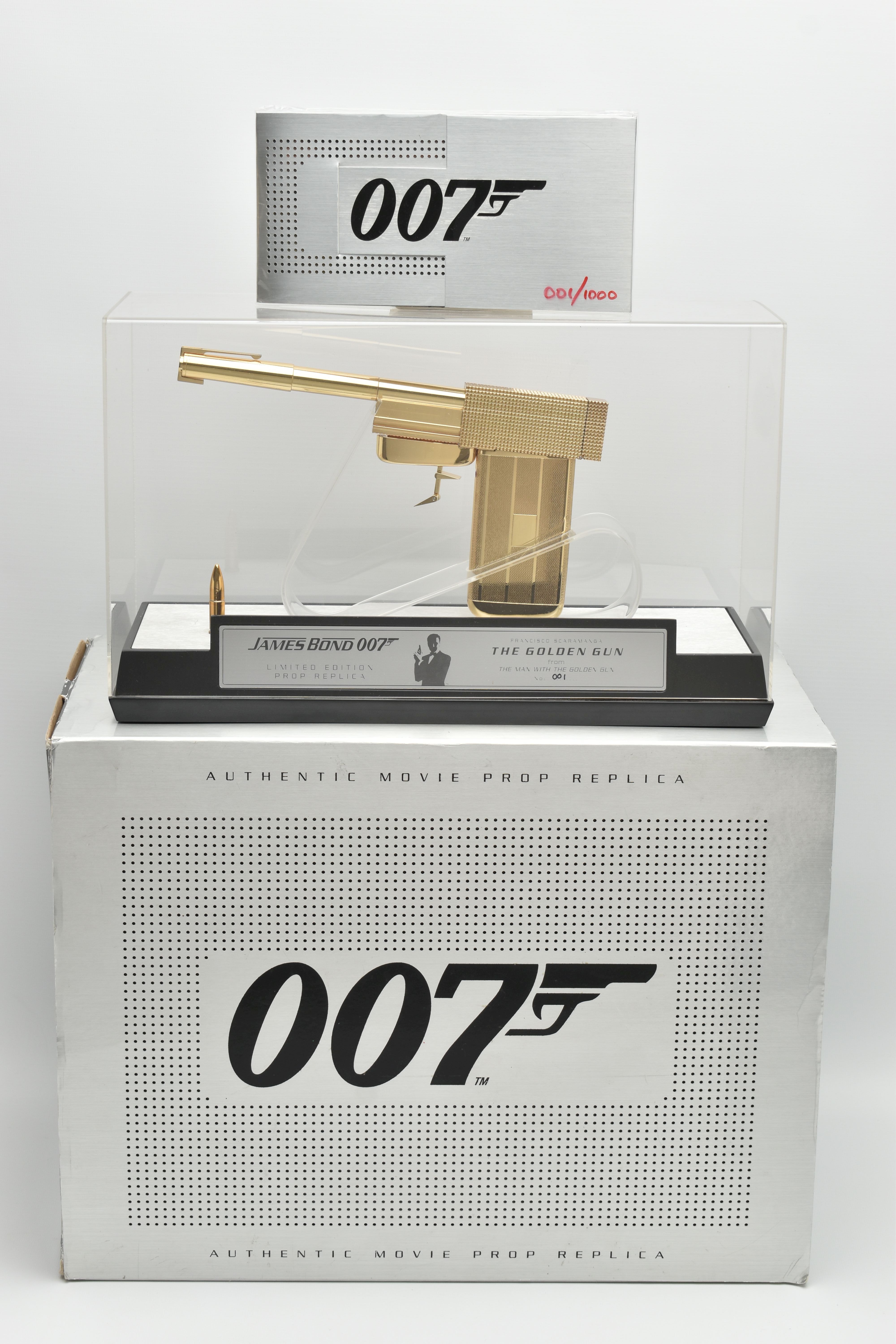 007 / JAMES BOND INTEREST: A BOXED AND CASED LIMITED EDITION 18CT GOLD PLATED 1:1 SCALE AUTHENTIC - Image 9 of 22