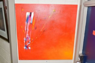 MATTHEW BOURNE (BRITISH CONTEMPORARY) 'DUAL PLEASURE', a colourful abstract study, signed, titled