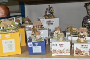 SIXTEEN BOXED LILLIPUT LANE SCULPTURES FROM COLLECTORS CLUB AND SYMBOL OF MEMBERSHIP, comprising