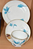 A LATE 19TH CENTURY MINTON PORCELAIN TRIO, registration mark dated 1869, pattern number 5264,