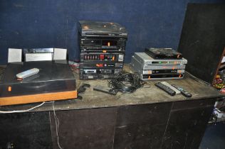 A SELECTION OF AUDIO VISUAL EQUIPMENT, to include a Sony Component Hi Fi with a TA V11W amp, ST V11L