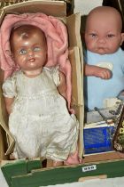 AN ANTONIO JUAN BABY DOLL, nape of neck marked 'Antonio Juan 11-02', appears in very good condition,