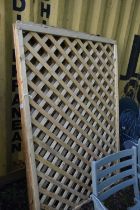 THREE BRAND NEW DIAMOND TRELLIS, 120cm x 181cm, and two other smaller diamond trellis (5)