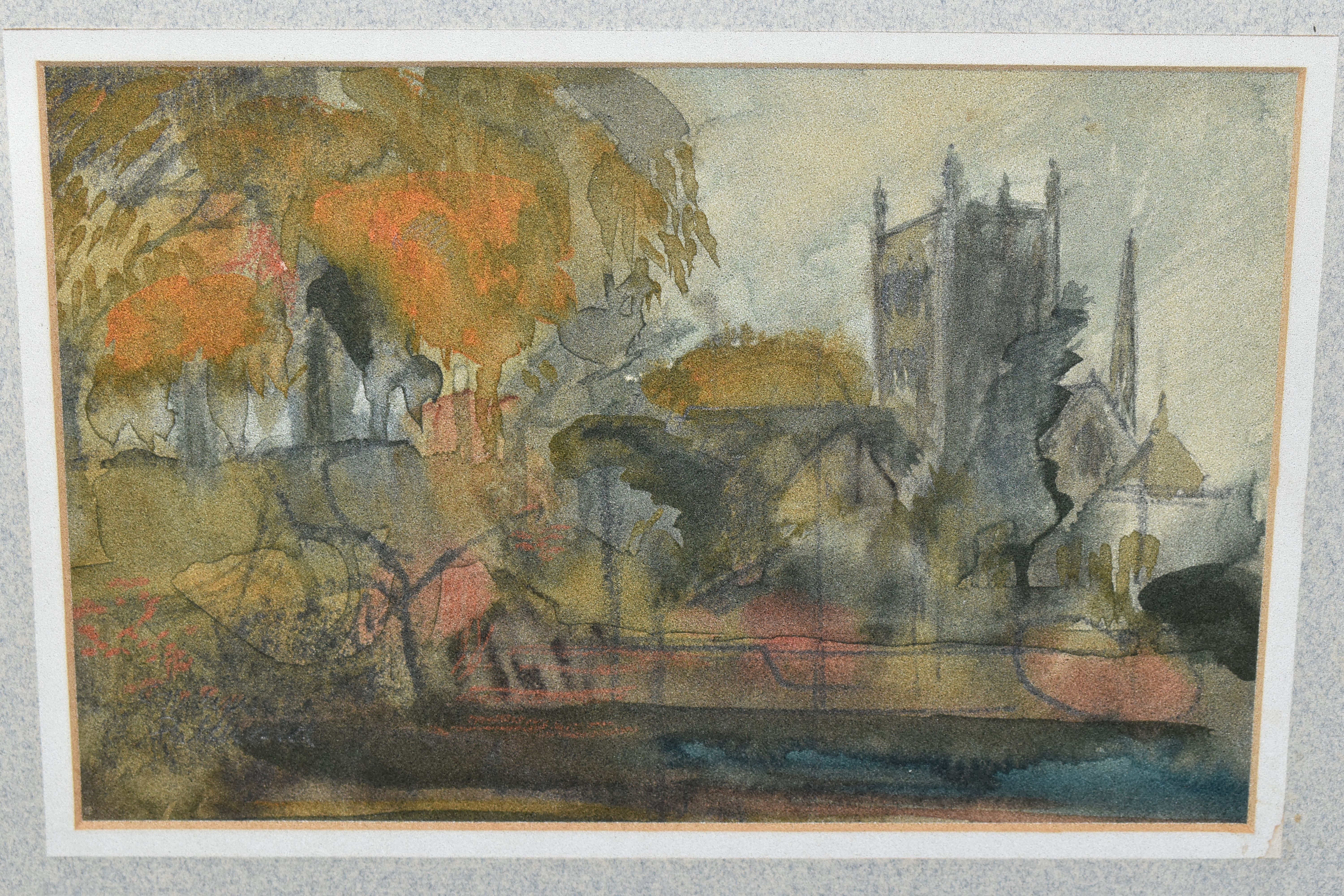 GWILYM PRITCHARD (WELSH 1931-2015) HEREFORD CATHEDRAL,viewed from the river, signed lower left - Image 2 of 4