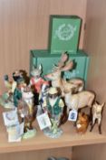 A GROUP OF BESWICK ENGLISH 'COUNTRY FOLK' FIGURINES, comprising Fisherman Otter, Shepherd