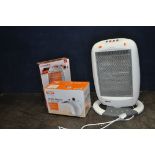 A CONNECT-IT HALOGEN HEATER (PAT pass and working) a sealed boxed Hyundai halogen heater and a