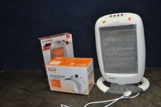 A CONNECT-IT HALOGEN HEATER (PAT pass and working) a sealed boxed Hyundai halogen heater and a