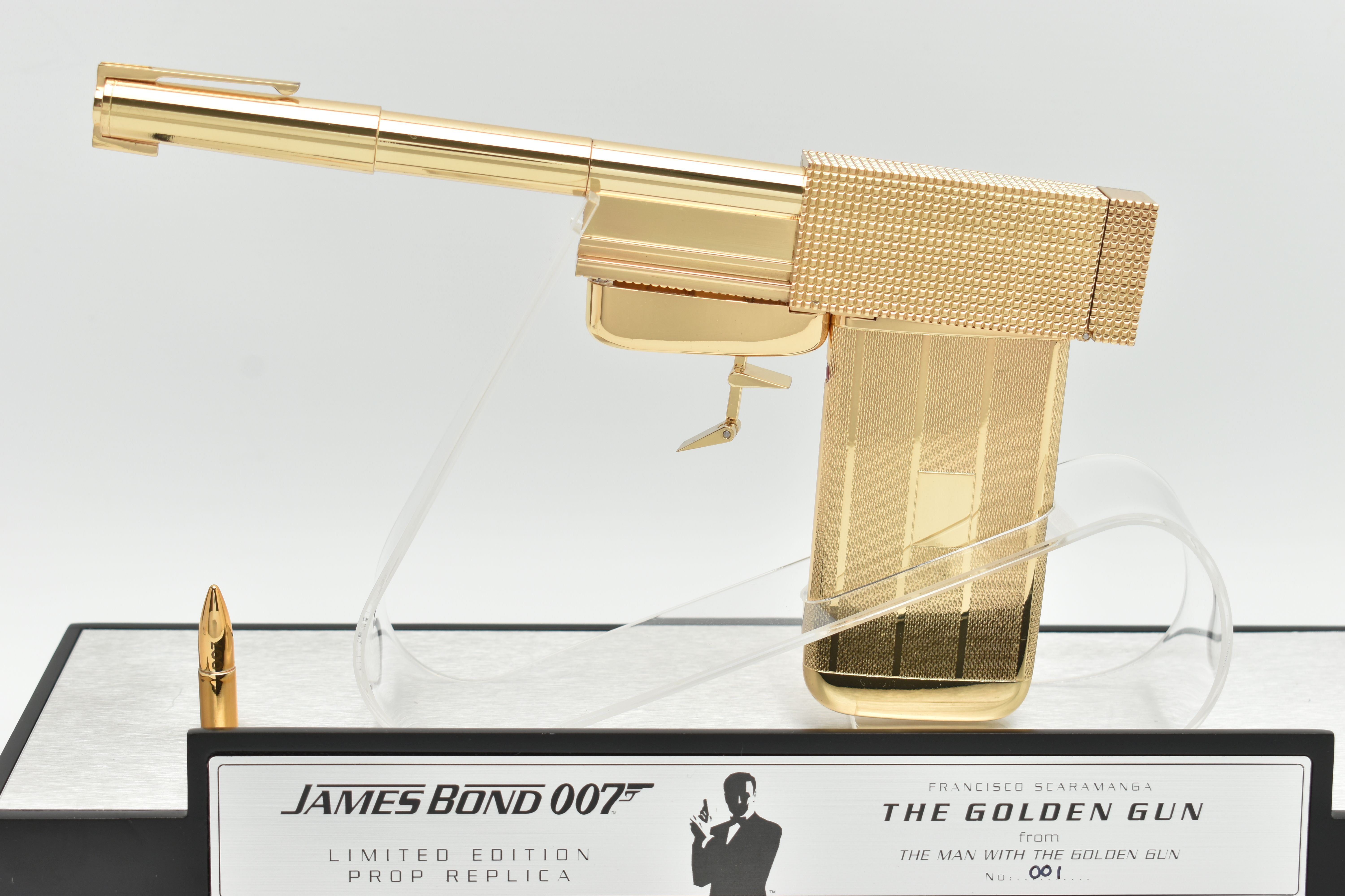 007 / JAMES BOND INTEREST: A BOXED AND CASED LIMITED EDITION 18CT GOLD PLATED 1:1 SCALE AUTHENTIC - Image 2 of 22