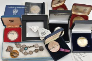 A QUANTITY OF BOXED SILVER COINAGE, to include a Silver Pobjoy Diamond shaped Silver coin, 2x Winton