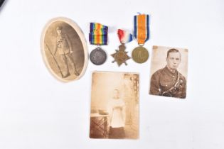 A 1914-15 STAR TRIO OF MEDALS NAMED TO H.W.WITHEY, Henry Withey served in the A.S.C and had the rank