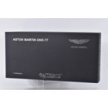 A BOXED AUTOART SIGNATURE MODEL ASTON MARTIN ONE-77, 1:18 scale, numbered 70241, in black pearl,