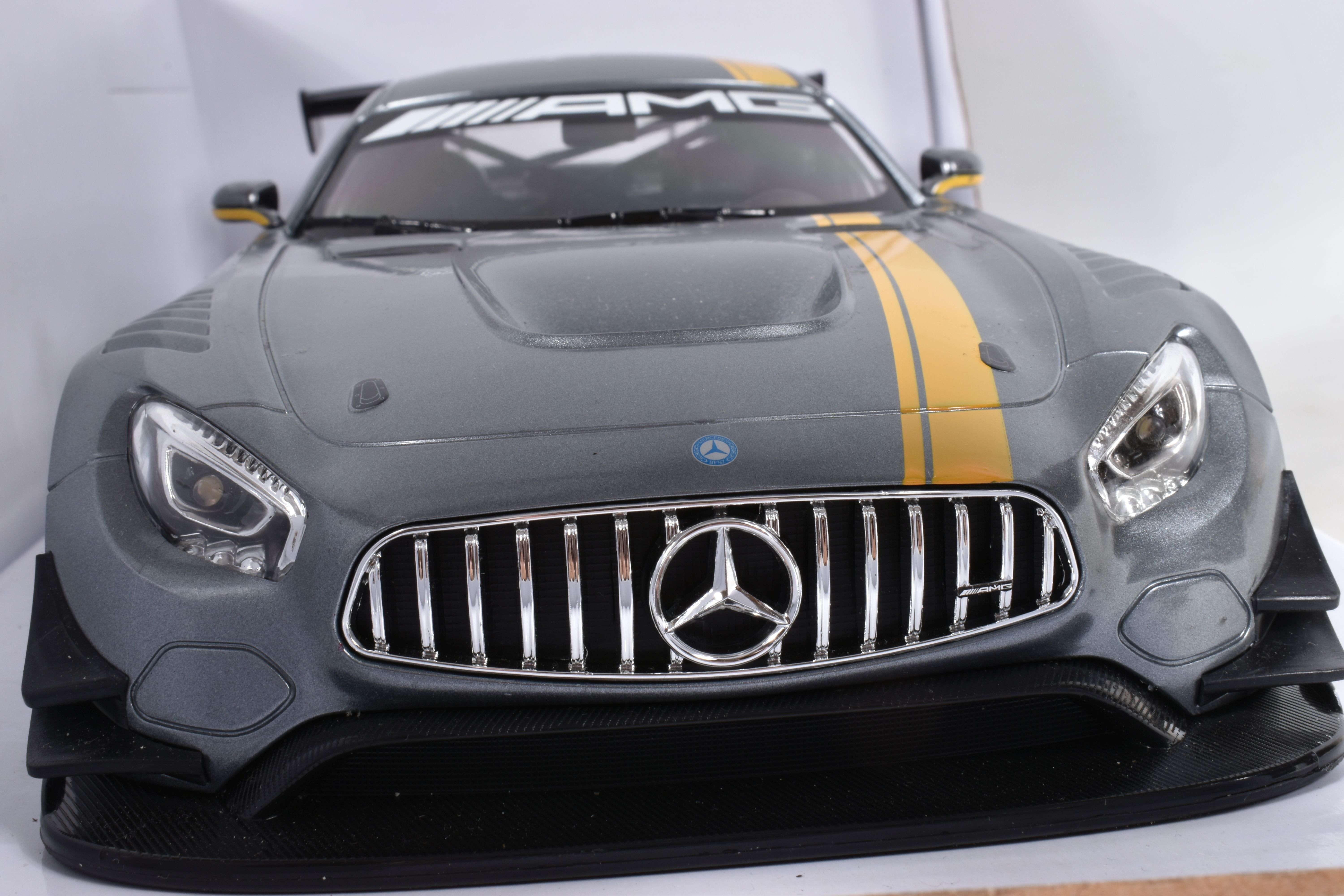 A BOXED RASTAR MONDO MOTORS RADIO CONTROL MERCEDES-AMG GT3 RACING CAR, 1/14 scale, not tested but - Image 9 of 16