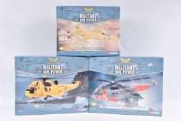 THREE BOXED LIMITED EDITION CORGI AVIATION ARCHIVE MILITARY AIR POWER THUNDER IN THE SKIES 1:72
