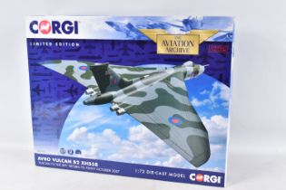 A BOXED LIMITED EDITION CORGI AVIATION ARCHIVE ARVO VULCAN B2 XH558 'VULCAN TO THE SKY' MODEL