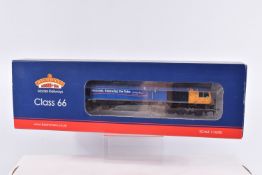 A BOXED BACHMANN BRANCHLINE MODEL RAILWAYS OO Gauge Class 66 numbered 66722 'Sir Edward Watkin' in