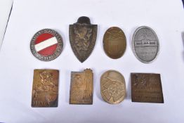 A COLLECTION OF EIGHT BADGES, relating to Austria and Chancellor Dollfuss, the badges include one