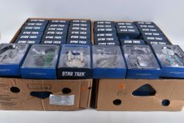 A QUANTITY OF BOXED EAGLEMOSS STAR TREK THE OFFICIAL STARSHIPS COLLECTION MODELS, 64 models, all