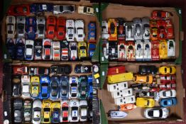 A QUANTITY OF UNBOXED SCALEXTRIC TOURING, RALLY, SPORTS RACING AND ROAD CARS, 1980's and later, some