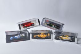 FIVE BOXED SPARK MODELS MINIMAX VEHICLES, to include a 1993 Rocket By Gordon Murray, numbered S3152,