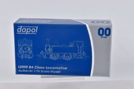 A BOXED DAPOL OO GAUGE LSWR B4 CLASS LOCOMOTIVE, BR late crest, no. 30096, appears in new