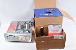 A BOXED ATARI 2600 VIDEO COMPUTER SYSTEM, not tested, but appears complete with both controllers,