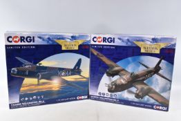TWO BOXED LIMITED EDITION CORGI AVIATION ARCHIVE 1:72 SCALE MODEL DIECAST AIRCRAFTS, the first is