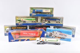 A QUANTITY OF MAINLY BOXED CORGI SUPERHAULERS LORRIES/TRUCKS, to include limited edition Amtrak