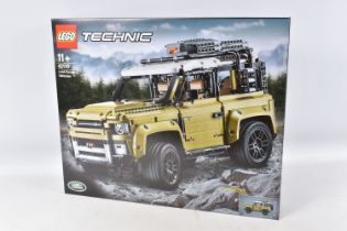 A LEGO TECHNIC LAND ROVER DEFENDER MODEL KIT, numbered 42110, factory sealed box with seal number