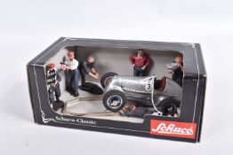 A BOXED SCHUCO-CLASSIC MERCEDES RACING CAR AND FIGURES SET, No.01017, one figure damaged but