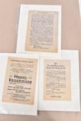 THREE POST WWI PROPAGANDA LEAFLETS FROM THE AUSTRIAN PROVINCE OF KARNTEN, these leaflets are from