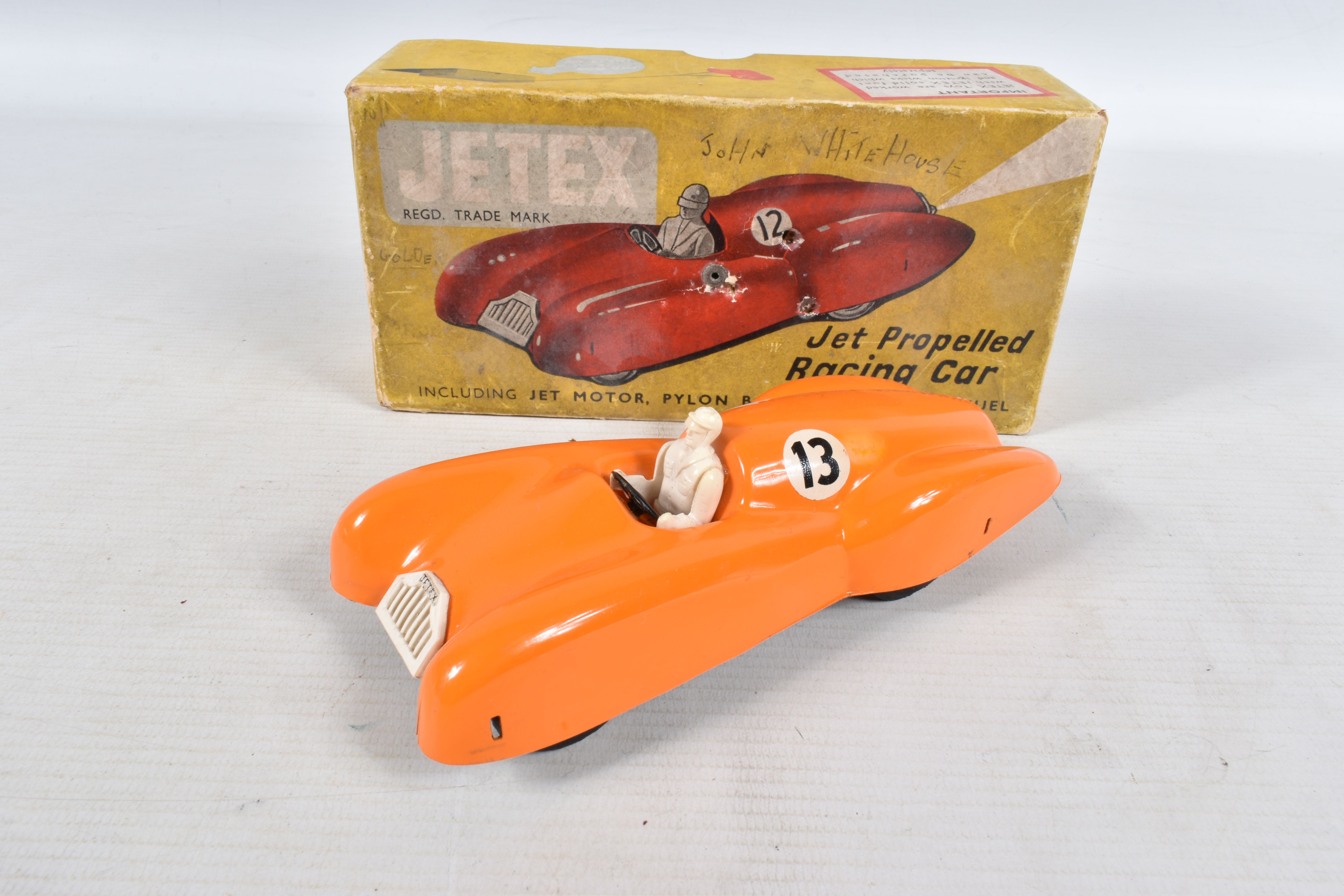 TWO BOXED JETEX RACING CARS, not tested, one in yellow/orange with RN13, the other blue with RN16, - Image 11 of 19