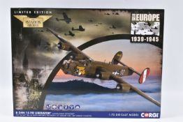 A BOXED LIMITED EDITION CORGI AVIATION ARCHIVE WAR IN EUROPE 1939-1945 B-24H-15-FO LIBERATOR 1:72