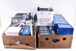 A QUANTITY OF BOXED EAGLEMOSS STAR TREK THE OFFICIAL STARSHIPS COLLECTION MODELS, 34 models, all