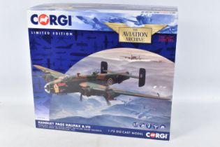 A BOXED LIMITED EDITION CORGI AVIATION ARCHIVE HANDLEY PAGE HALIFAX B.VIII MODEL MILITARY