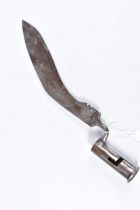 A BRITISH GURKHA KUKRI SOCKET BAYONET, the blade has no proof marks or numbers visible and