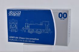 A BOXED DAPOL OO GAUGE LSWR B4 CLASS LOCOMOTIVE, L & SWR B4 0-4-0T Normandy in black, item no. 4S-