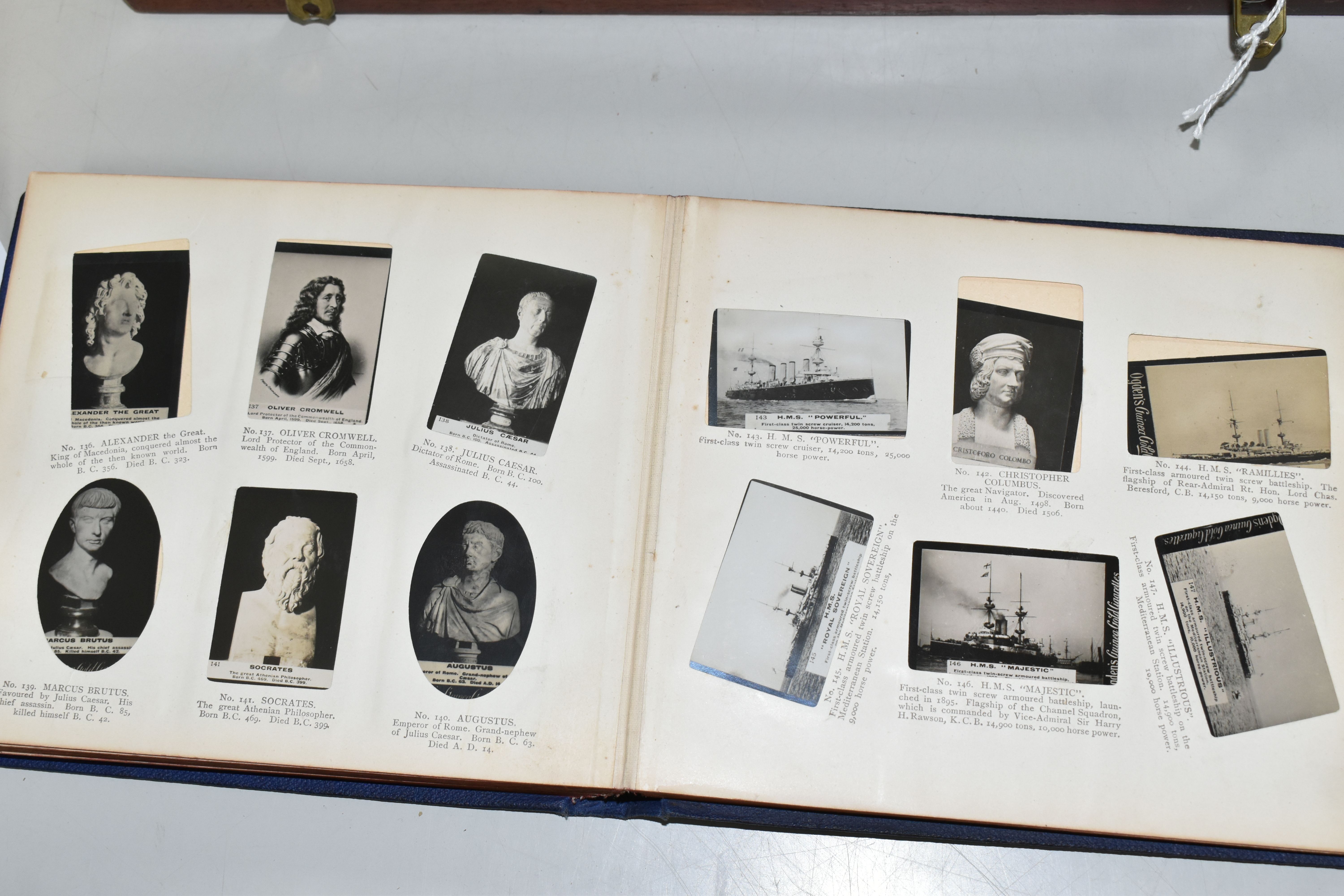 AN OGDEN'S NEW CENTURY PHOTOGRAPH ALBUM containing 199 Ogden's Guinea Gold Cigarette Cards featuring - Image 9 of 12