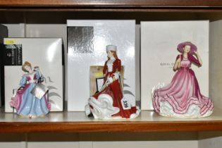 SIX BOXED ROYAL DOULTON LADY FIGURES, comprising 'Kate' HN5527, 'Christmas Day 2007' HN4911,
