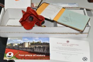 A BOXED PAUL CUMMINS ORIGINAL CERAMIC POPPY MADE FOR THE ART INSTALLATION 'BLOOD SWEPT LANDS AND