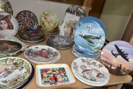 A QUANTITY OF COLLECTORS PLATES, to include eight Coalport 'Reach for the Sky' aviation plates,