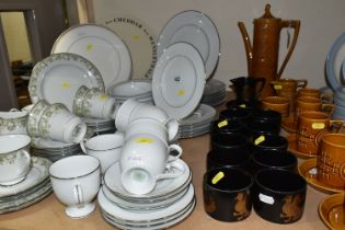TEA AND COFFEE WARES, to include Portmeirion Totem coffee pot, milk jug, sugar bowl, five cups and